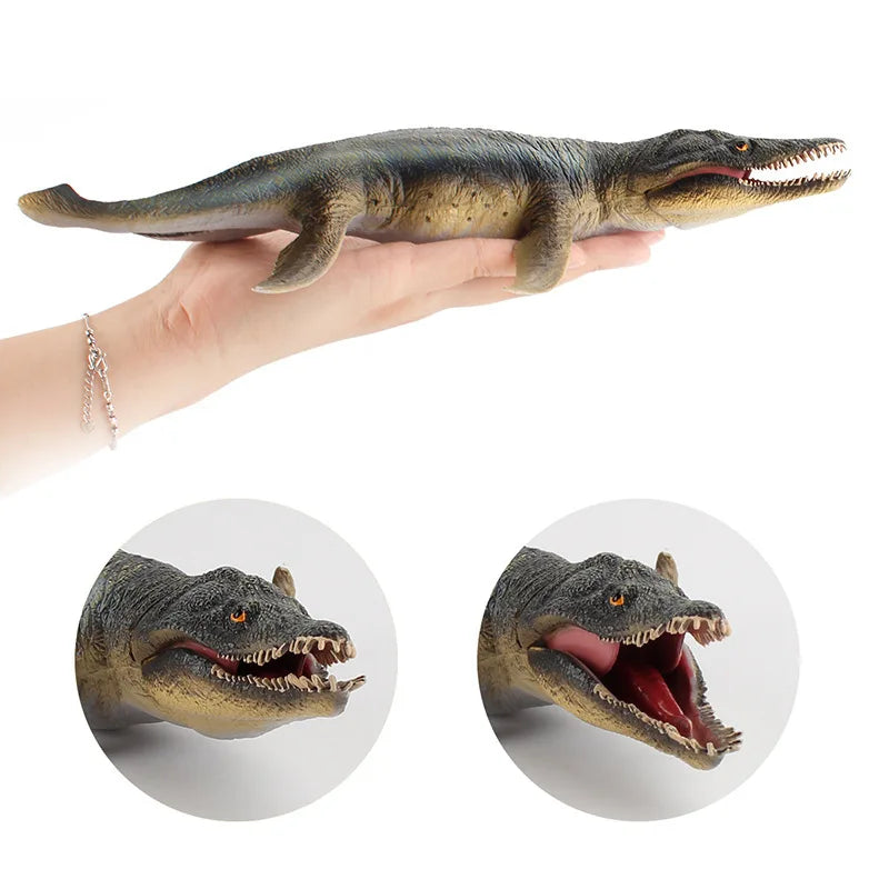 Realistic Jurassic Ancient Beasts Prehistoric Biological Model Solid Plesiosaur Dinosaurs Action Figures Toys For Xmas Gift