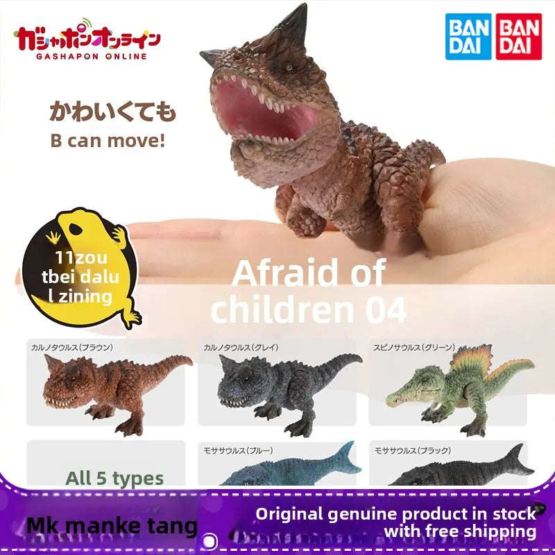 Bandai Original Gashapon Dinosaur Encyclopedia Mosasaur Articulated Dinosaur Toy Mini Dinosaur P4 Movable Collectible Figure